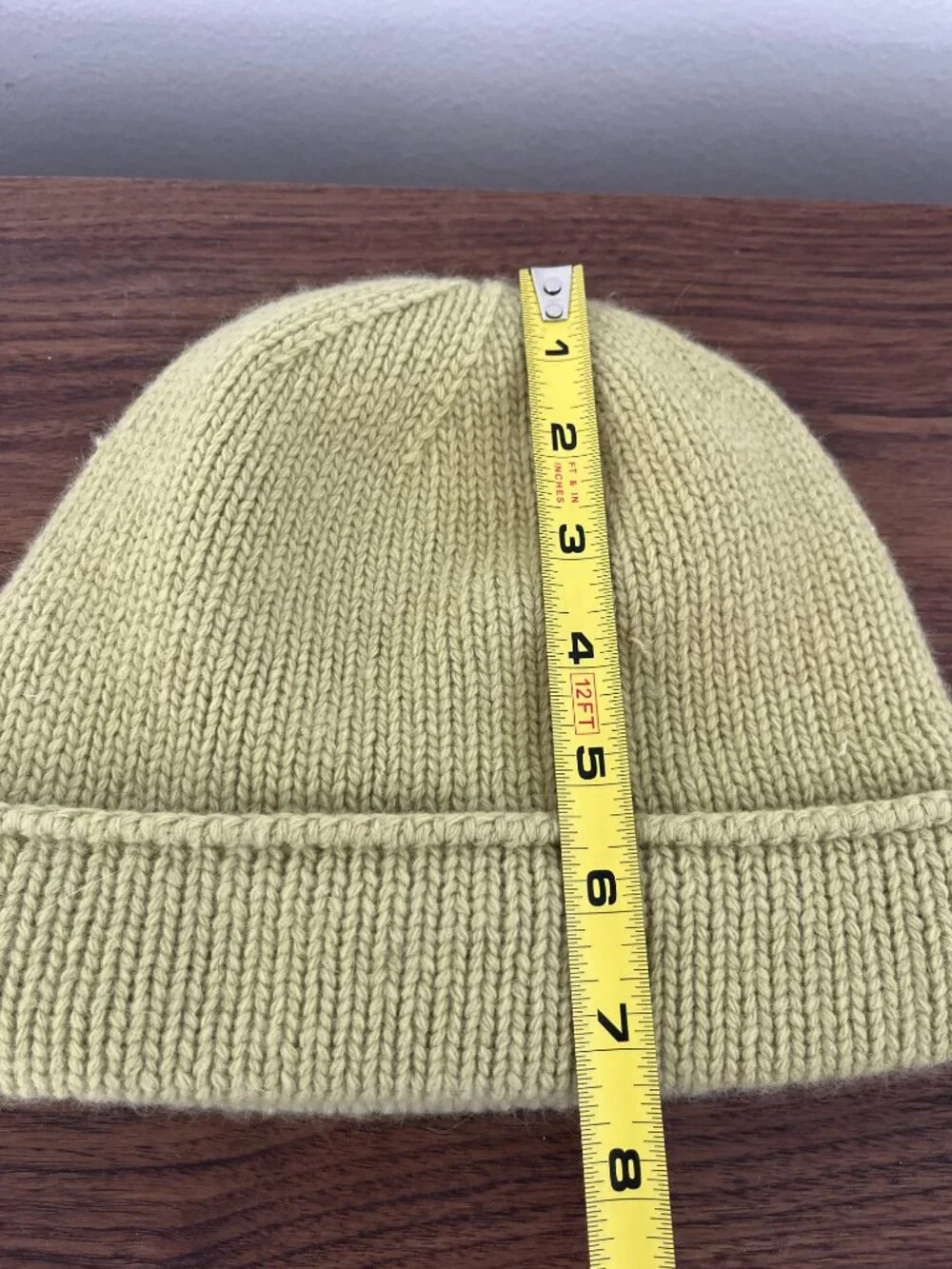 Vtg GAP Pistachio Green Wool/Angora Fleece Lined Beanie Hat Holiday 2002 Gifting